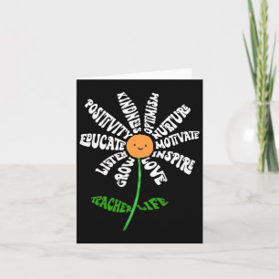 Teach Love Inspire Teachers Inspirerend Flower T Kaart
