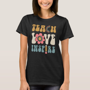 TEACH LOVE INSPIRE Terug naar School Schattige Tea T-shirt