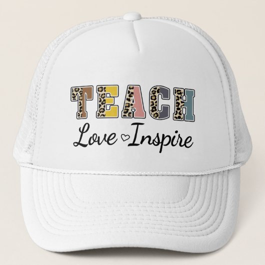 Teach, Love, Inspire Trucker Pet (Voorkant)