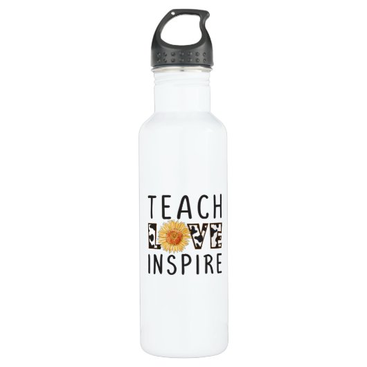 Teach Love Inspire Waterfles (Voorkant)