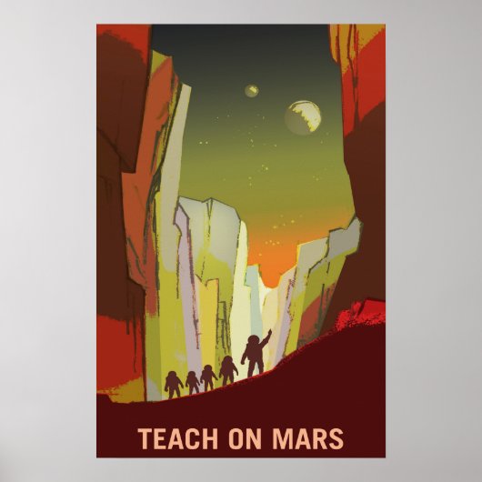 Teach on Mars and its Moons Poster (Voorkant)