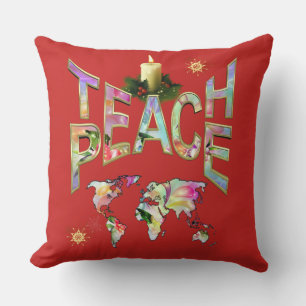 Teach Peace-beroemdheden Kussen