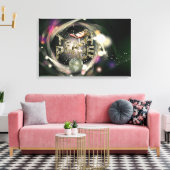 Teach-peace-beweging Canvas Afdruk (Insitu (Woonkamer))