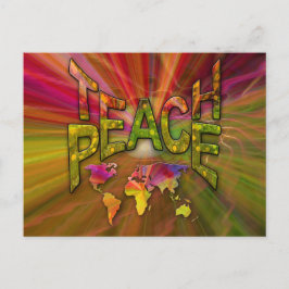 Teach Peace Briefkaart