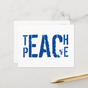 Teach Peace Briefkaart
