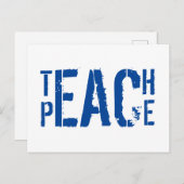 Teach Peace Briefkaart (Voorkant / Achterkant)