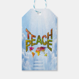 Teach Peace Cadeaulabel