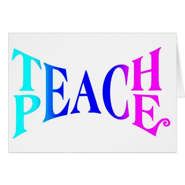 Teach Peace Good Vibes! (Voorkant Horizontaal)