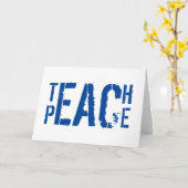 Teach Peace Kaart (Gele Bloem)