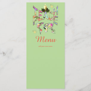 Teach-Peace Kerstmis lunchparty Menu