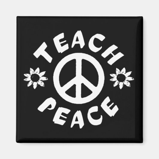 Teach Peace Magneet (Voorkant)