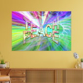 Teach Peace on Earth Canvas Afdruk (Insitu (Woonkamer))