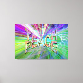 Teach Peace on Earth Canvas Afdruk