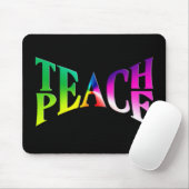 TEACH PEACE Rainbow Graphic Muismat (Met muis)