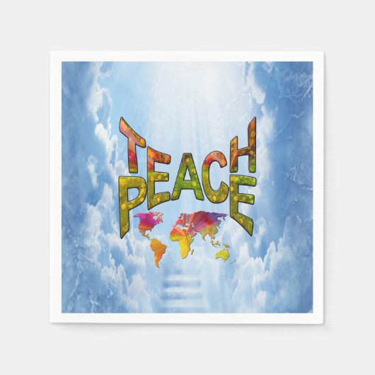 Teach Peace Servet (Voorkant)