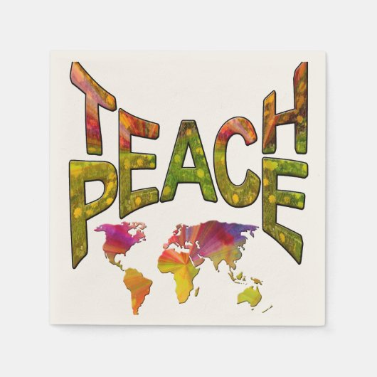 Teach Peace Servet (Voorkant)