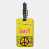 Teach Peace Thunder_Cove Bagagelabel (Voorkant verticaal)