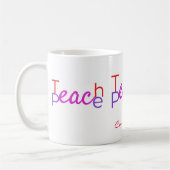 Teach Peace Thunder_Cove Koffiemok (Links)