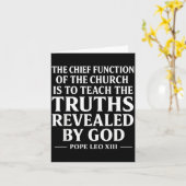 Teach The Truth Pe Leo Xiv Sritual Leader Quote  Kaart (Gele Bloem)