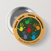 Teach Today - touch Tomorrow Ronde Button 7,6 Cm (Voorkant /achterkant)