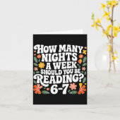 Teacher 67 How Many Nights A Week Should You Be Re Kaart (Gele Bloem)