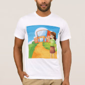 Teacher À L'École Mens T-Shirt (Devant)