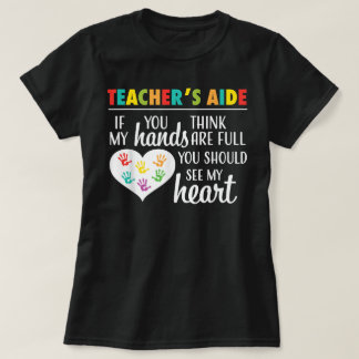 Teacher Aide Appreciation Schattige Heart T-shirt 
