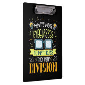 Teacher Always Wear Eyeglasses To Math Class Klembord (Rechts)