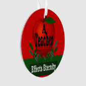 Teacher Apple Effects Eternit Christmas Orament 2 (devant)