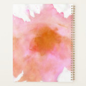 Teacher Apple Heart Monogramme Nom Rouge Rose (Dos)