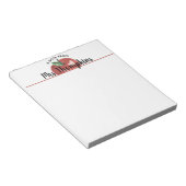 Teacher Apple Heart Red Script Nom Bloc-notes (Incliné)