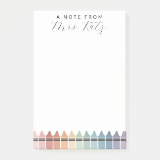 Teacher Appreciation Crayon Post-it® Notes