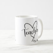 Teacher Appreciation Custom Naam Dank u Koffiemok (Voorkant rechts)