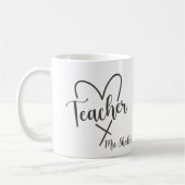 Teacher Appreciation Custom Naam Dank u Koffiemok (Links)