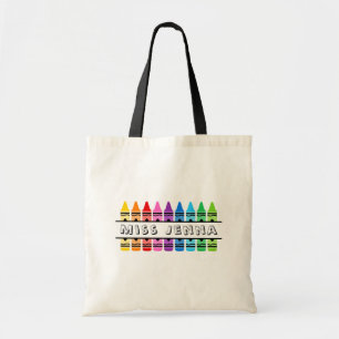 Teacher Appreciation Custom Name Canvas tas