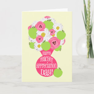 Teacher Appreciation Day - Groene Appel Boeket Kaart