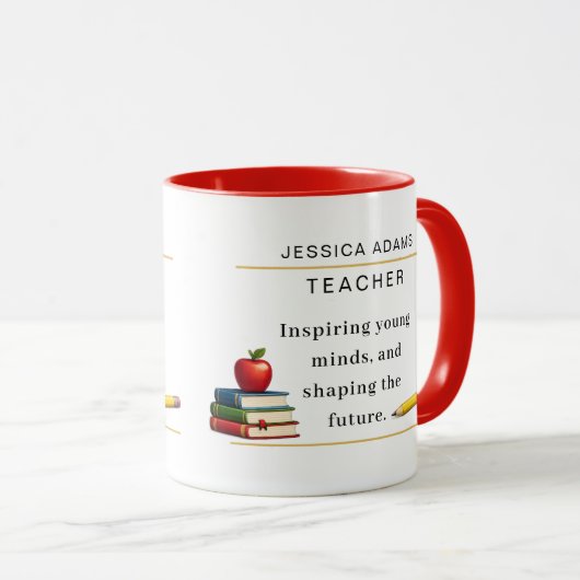 Teacher Appreciation Gift Coffee Mug (Devant droit)