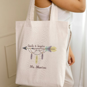 Teacher Appreciation Guide en Inspireer Boho Arrow Tote Bag