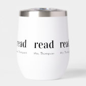 Teacher Appreciation Name Modern Minimal Read Gift (Avant)
