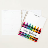 Teacher Appreciation Rainbow Crayon  (Devant avec enveloppe)