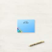 Teacher Appreciation Rainbow Pencil Notitieblok Post-it® Notes (Op bureau)