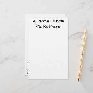 Teacher Appreciation Science Theme Briefpapier
