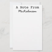 Teacher Appreciation Science Theme Briefpapier (Voorkant)