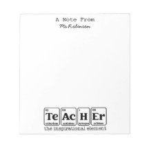Teacher Appreciation Science Theme Briefpapier
