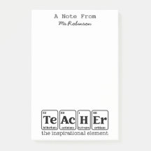 Teacher Appreciation Science Theme Briefpapier