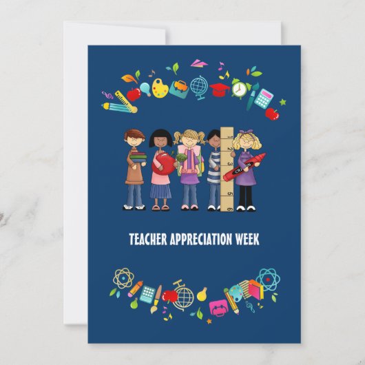Teacher Appreciation Week Aangepaste bedankpas Bedankkaart (Voorkant)