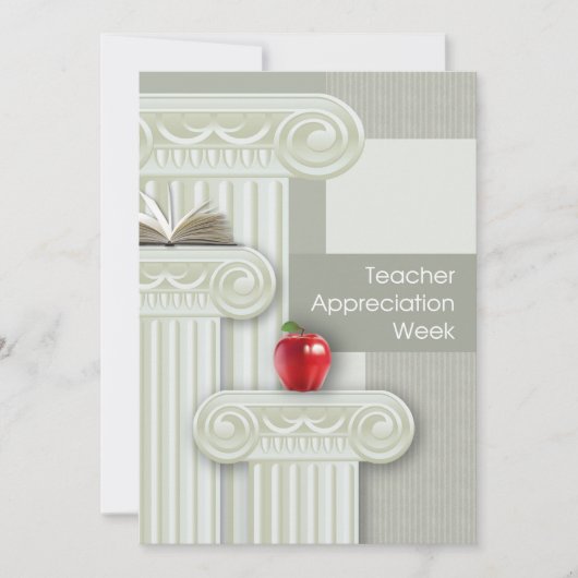 Teacher Appreciation Week Aangepaste Kaart (Voorkant)