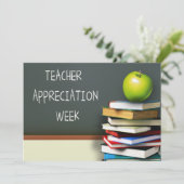 Teacher Appreciation Week Custom Bedankkaart (Staand voorkant)