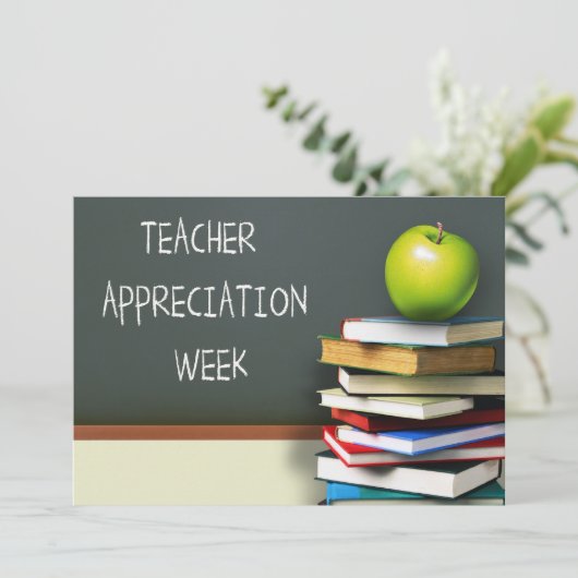 Teacher Appreciation Week Custom Bedankkaart (Staand voorkant)