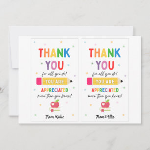 Teacher Appreciation Week - Mini Kaart inc. Digita